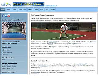 Salt Spring Tennis Association Salt Spring Tennis Association